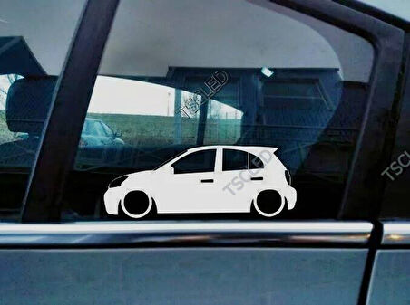 Micra, K13 Kelebek Cam Oto Sticker 17 CM 2 Adet