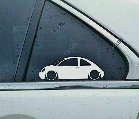 New Beetle 1998-2011 Kelebek Cam Araba oto Sticker 19 cm 2 Adet
