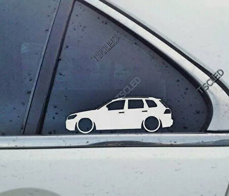 Touareg 2nd Kelebek Cam Oto Sticker 17 CM 2 Adet