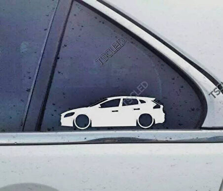 V40 Cross country  Kelebek Cam Araba oto Sticker 19 cm 2 Adet