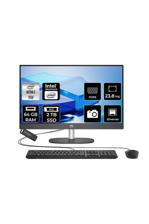 Proone 240 G10 Core Ultra 5 125U 64GB RAM 2TB SSD 23.8" FHD FreeDOS D1GD0ETPN334 All In One Bilgisayar + Per4 USB