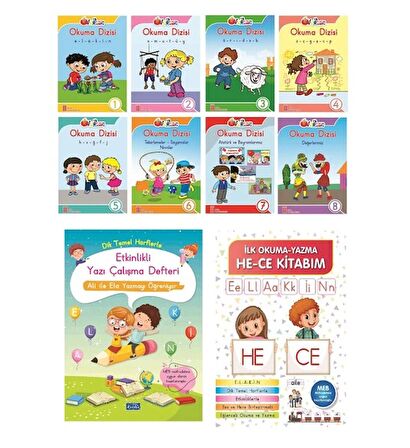 1.Sınıfa Hazırlık Set (Afacan Okuma Dizisi+Hece Kitabı+Etkinlikli Yazı Çalışma Defteri)