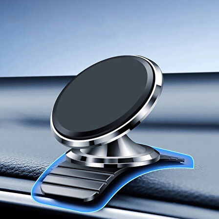 Lopard Güçlü Mıknatıslı M-safe Uyumlu Düz Zemin Araç içi Telefon Tutucu Mutfak Ofis Masaüstü Stand