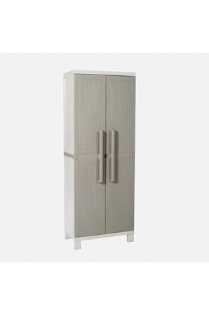 2 Kapılı Plastik Dolap, Bahçe Dolabı, Banyo Dolabı 65x37x173 cm