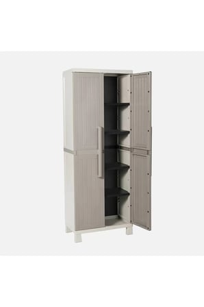 2 Kapılı Plastik Dolap, Bahçe Dolabı, Banyo Dolabı 65x37x173 cm
