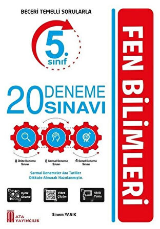 Ata 5.Sınıf Ben Korkmam Fen Bilimleri Soru Bankası -20 Deneme Sınavı