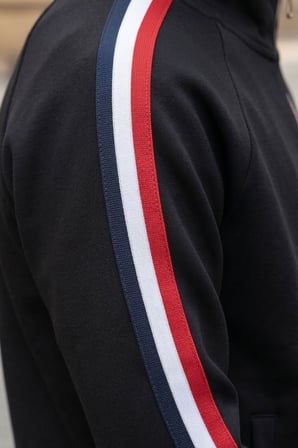 Unisex Çocuk Dik Yaka Üç Şeritli Şardonlu Dalgıç Eşofman Takımı