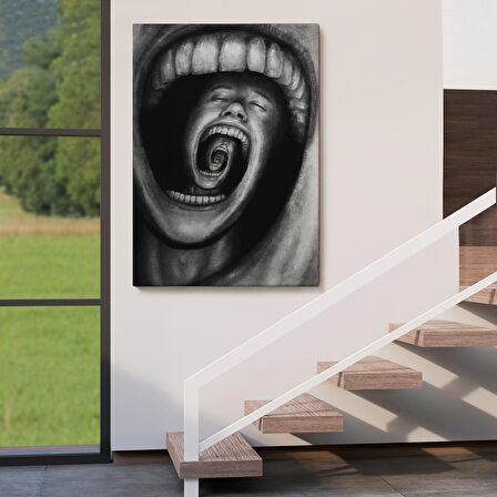 Depresyon ve Ruh Sağlığı Sanatı Duvar Sanatı Kanvas Tablo-5223