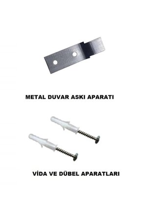 Yangın Tüpü Metal Askı Aparatı Metal 10'lu Set Vida Dübel Dahil Ofis Uyumlu