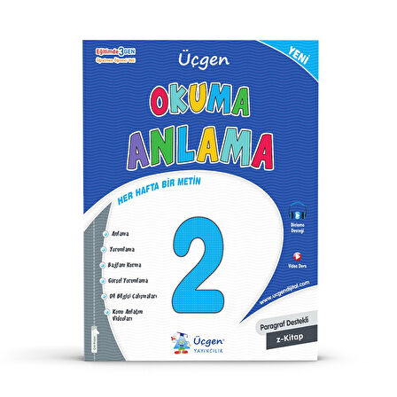 Üçgen 2.Sınıf Tüm Derslere Yolculuk+Problemlerle Matematik+ Okuma Anlama + Paket Deneme 6+1 -2024