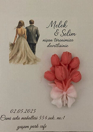 500 Adet Mumlu Davetiye 