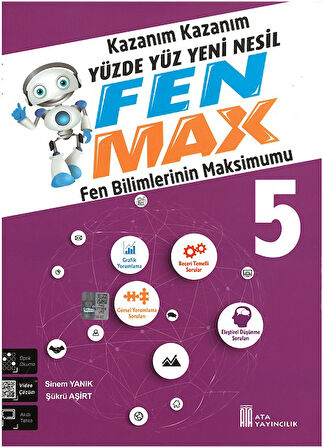 Ata 5.Sınıf Türkçe-Matematik-Fen Bilimleri-Sosyal Bilgiler Max Seti+Rotring Kalem Seti Hediyeli