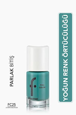Flormar Yoğun Pigmentli Parlak Oje- Full Color Nail Enamel- Fc25 Utopıa Vacatıon -8690604310616