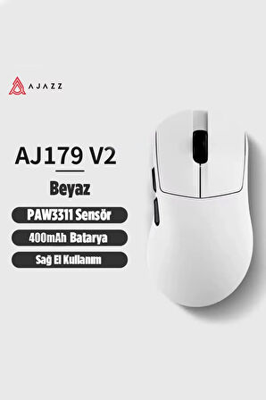 Aj179v2 3 Modlu(KABLOLU-WİRELESS-BLUETOOTH) 1000hz 1200 Dpı-paw 3311 Optik Sensör Gaming Mouse