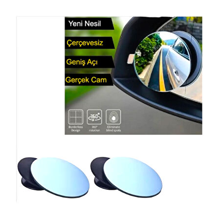 Motobir Kör Nokta Aynası Ayarlanabilir Çerçevesiz 50mm