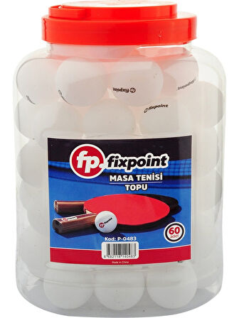 Fixpoint Tranier Masa Tenisi Topu Beyaz 60 Adet