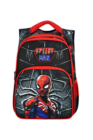 Waddell Speedy Man Desenli İlkokul Çantası Beslenme Çantalı 25403