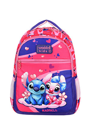 Waddell Pembe Stich Desenli İlkokul Çantası Beslenme Çantalı 25204