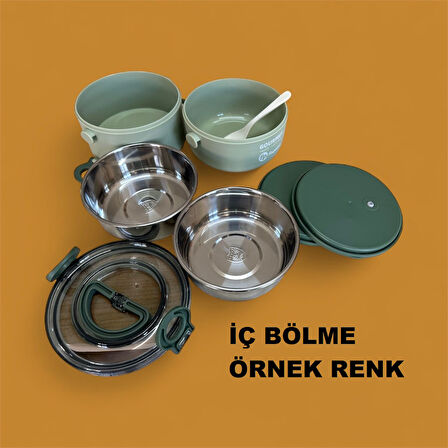 Fixpoint Çelik Beslenme Kabı Iki Katlı 1200ML Pembe P1802