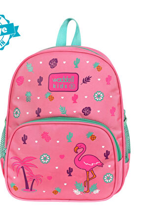 Waddell Pembe Flamingo Desenli Anaokulu Kreş Sırt Çantası 24102