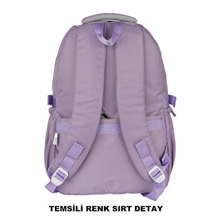 Relaxion Su Geçirmez Çok Gözlü Okul Sırt Çantası Siyah 2058