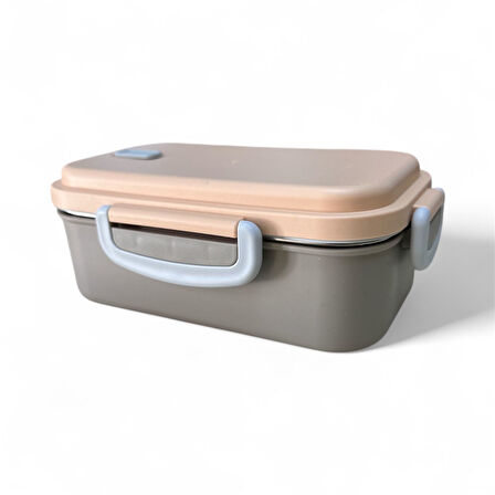 Fixpoint Paslanmaz Çelik Yemek Saklama ve Taşıma Kabı  Bej 450 ml P4865