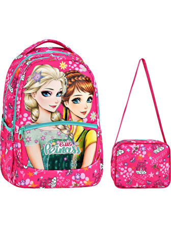 Little Princess Pembe İlkokul Sırt Çantası + Beslenme Çantası (2311))