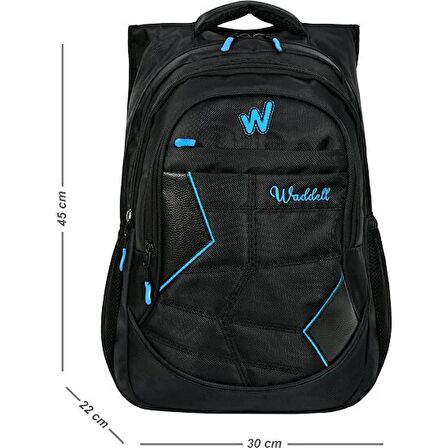 Waddell 1900 Denye Siyah Sırt Çantası 4052-M