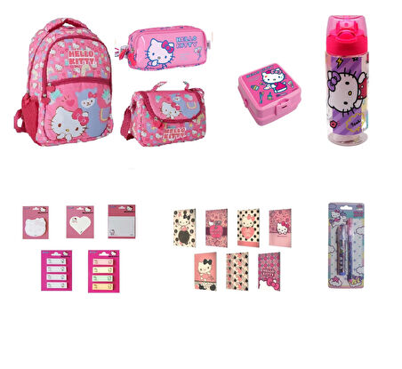 Hello Kitty MUHTEŞEM OKUL SETİ (19 PARÇA)