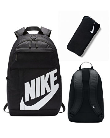 Elegance Unisex Spor Siyah Sırt Çantası (Kalemlik Hediyeli)