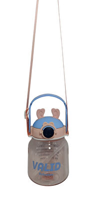 Relaxion Hediyeli, İthal Lüx Kulaklı Yeşil-Turuncu Matara/Suluk 1100 Ml (446)