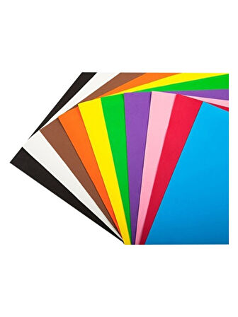 Fon Kartonu 50X70 (10 Lu Karısık Renk)