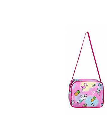 Unicorn Desenli Pembe İlkokul Sırt Çantası + Beslenme Çantası (2303)