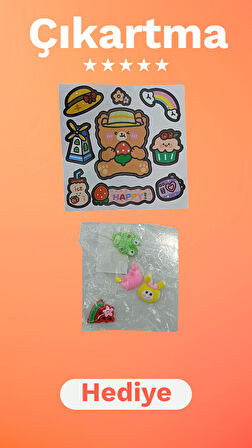 Relaxion Boyun Askılıklı, Hediyeli, İthal Lüx Pembe Ayıcıklı Matara 1100 ML. (449)