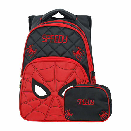 Waddell Örümcek Göz Beslenme Çantalı, Mataralı Üçlü İlk Okul Sırt Çantası Seti (2018SET)