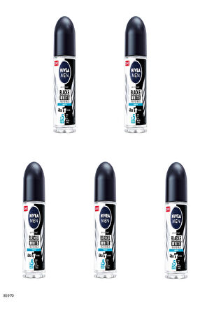 85970 NIVEA MEN BLACK & WHITE FRESH ROLL-ON  5 ADET