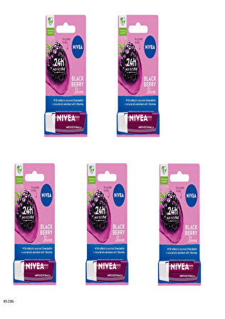 85286 NIVEA Böğürtlen Dudak Bakım Kremi  5 ADET
