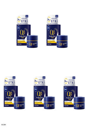 81289 NIVEA Q10 POWER KIRIŞIK KARŞITI GECE KREMİ  5 ADET