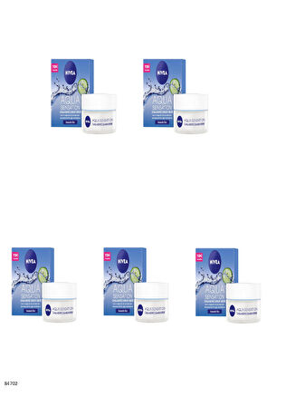 84702 NIVEA AQUA SENSATION CANLANDIRICI BAKIM KREMİ  5 ADET