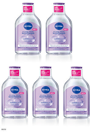 NIVEA YATIŞTIRICI MICELLAR MAKYAJ TEMİZLEME SUYU  5 ADET