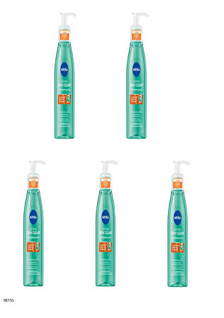 98755 NIVEA Derma Skin Clear Yüz Temizleme Jeli  5 ADET