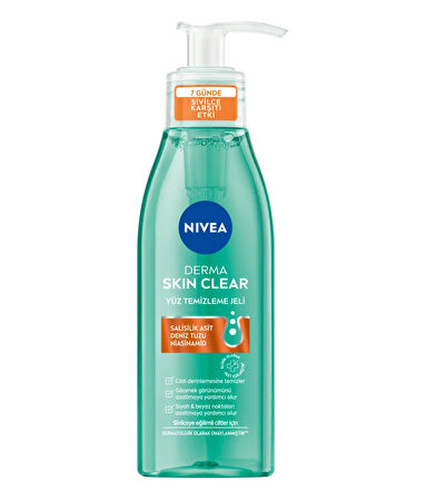98755 NIVEA Derma Skin Clear Yüz Temizleme Jeli  5 ADET