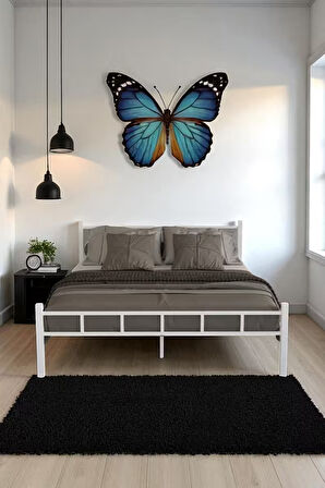 FURSİMO SERENİTA METAL ÇİFT KİŞİLİK BEYAZ KARYOLA,FERFORJE KARYOLA 160X200