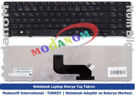 Packard Bell EasyNote LJ65 Klavye Siyah Türkçe
