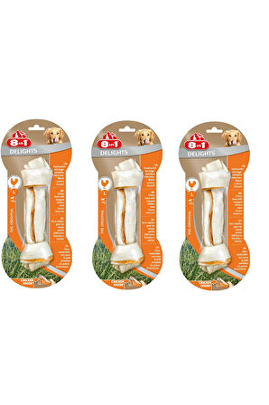 8in1 Delights Bones Large Tavuklu Köpek Ödül Kemiği 85 Gr. X 3 Adet
