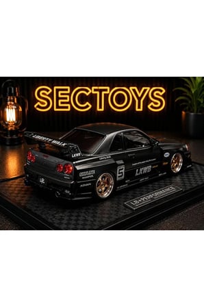 Nissan Skyline LBWK Diecast Model Araba Super Silhouette 1:24 Ölçek Model Araba