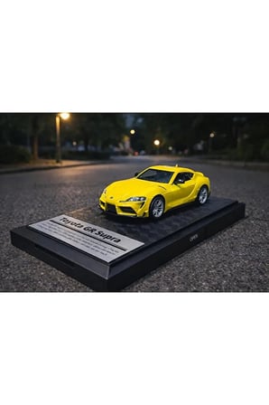 Toyota GR Supra Diecast Model Araba 1:26 Ölçek Özel Standlı Toyota Supra