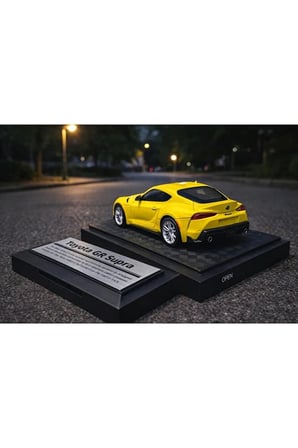 Toyota GR Supra Diecast Model Araba 1:26 Ölçek Özel Standlı Toyota Supra