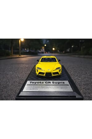 Toyota GR Supra Diecast Model Araba 1:26 Ölçek Özel Standlı Toyota Supra