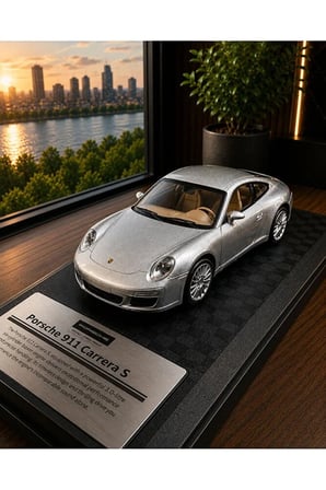 Porsche 911 Carrrra S Diecast Model Araba 1:26 Ölçek Model Porsche Spor Araba Kutulu Özel Standlı